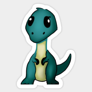 Cute Dinosaur Drawing Sticker